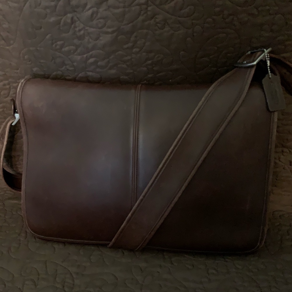 Brown Vintage Coach Briefcase